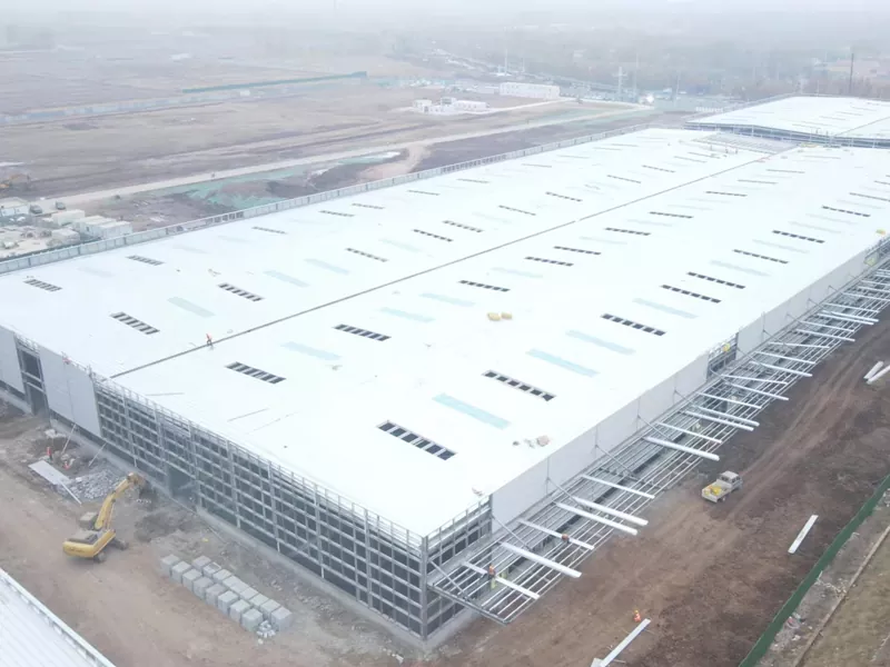 ساختمان انبار فلزی prefab
