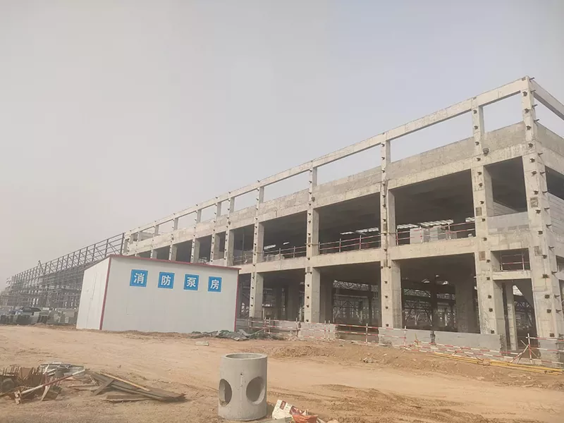 ساختمان انبار ساختار فولادی prefab